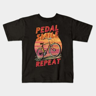 Pedal, Smile, Repeat - Bike Month Kids T-Shirt